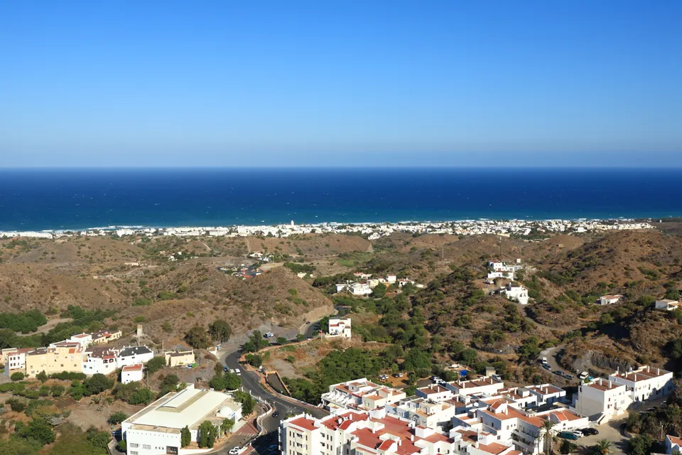 Vista desde el pueblo de Mojácar, fotografiada por Javier Perez Montes